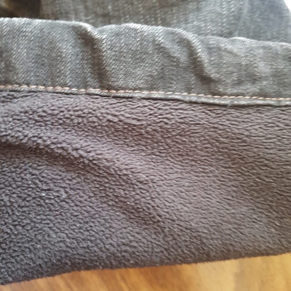 Windriver Black Tmax Fleece Lined Wide Straight Leg Jeans - Picture 10 of 15